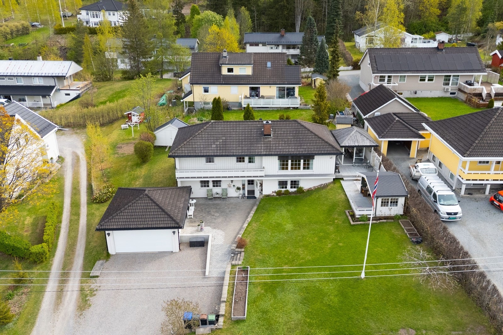 Dronebilde. Galleribilde