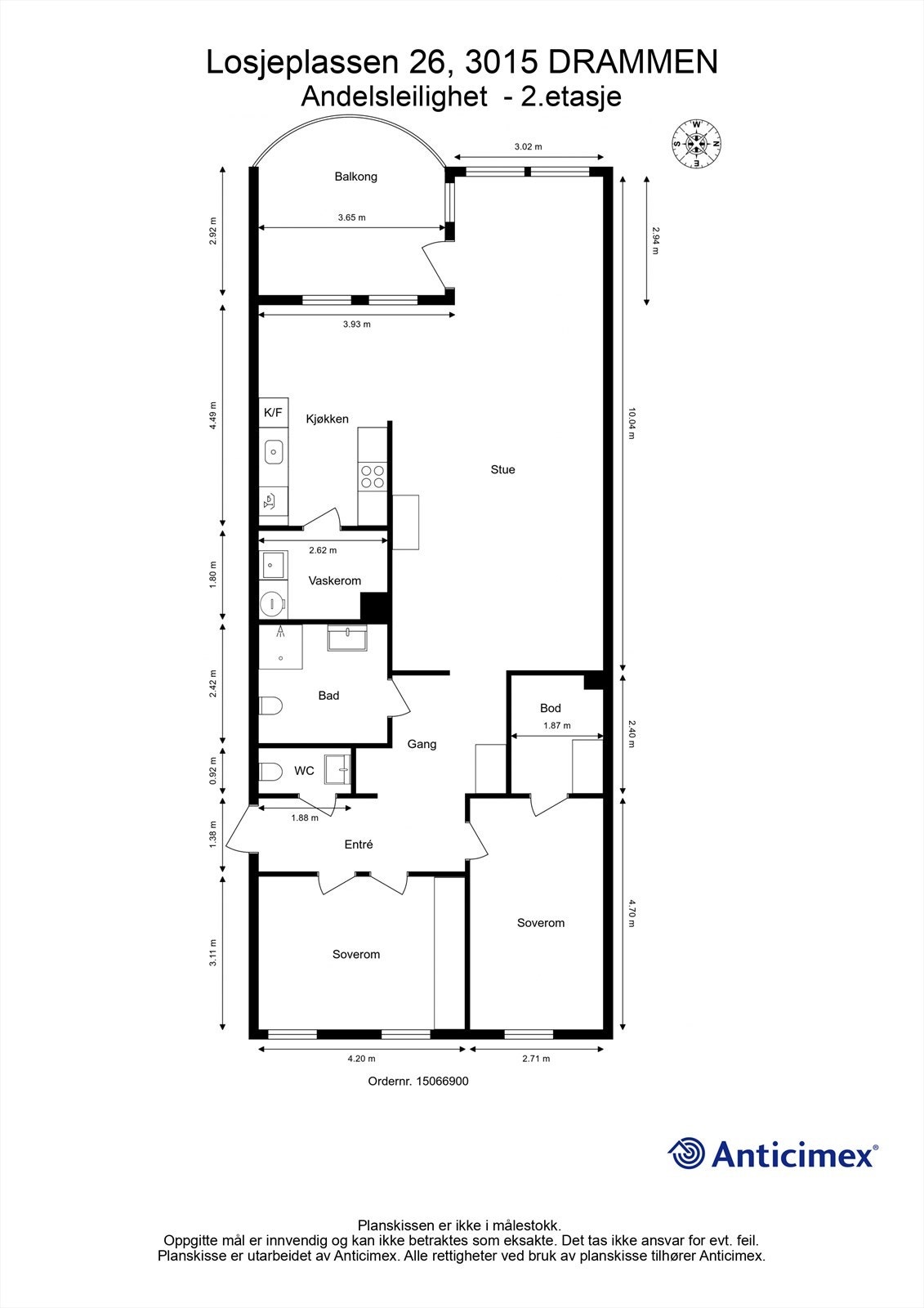 Plantegning - 2. etasje Galleribilde