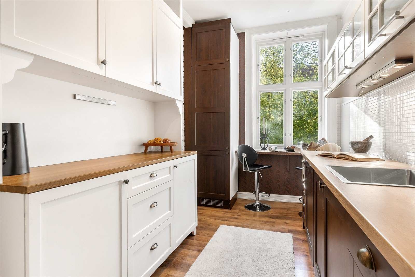 Det er husbrannslange, brannslukningsapparat og røykvarsler i boligen Galleribilde