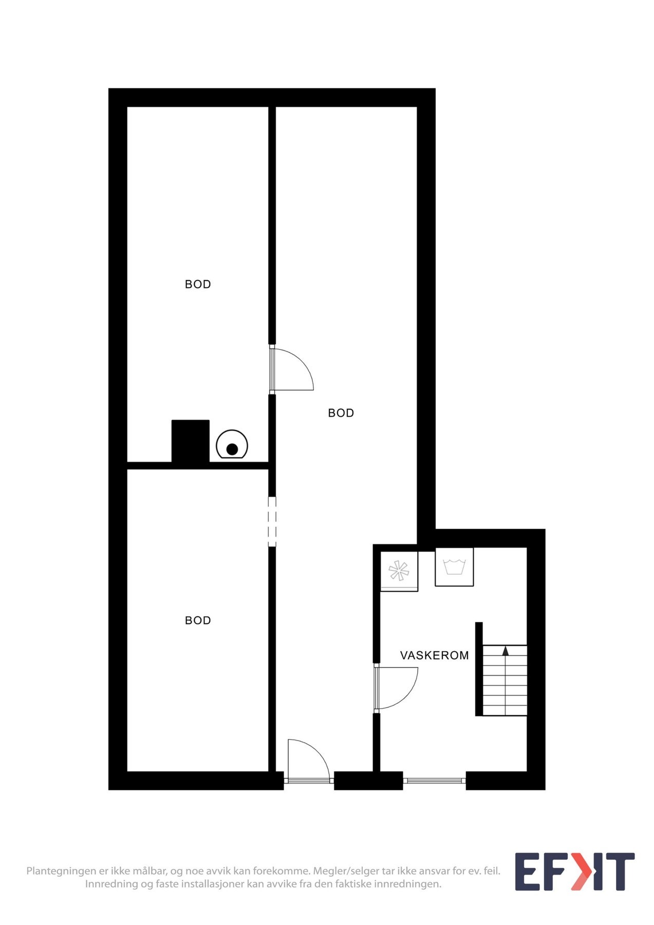 Planskisse underetasje Galleribilde