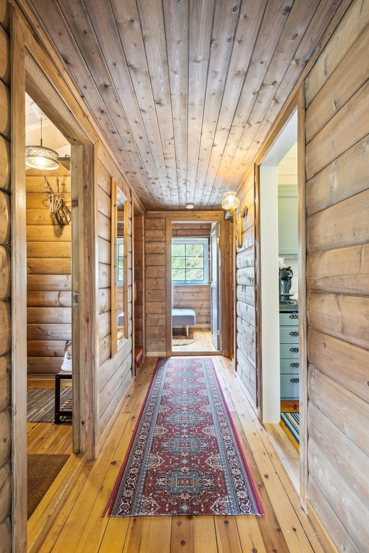 Hytta har et areal på ca. 113 kvm. Galleribilde