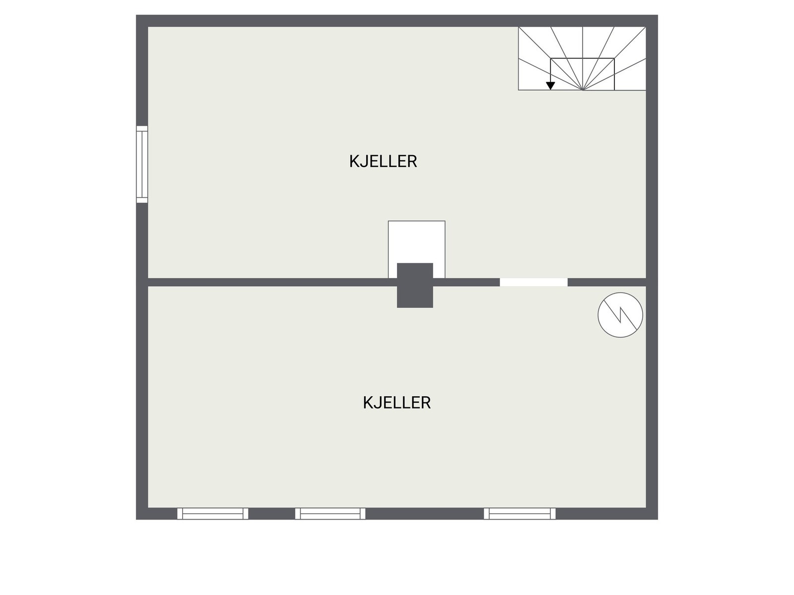 Plantegnig kjeller Galleribilde