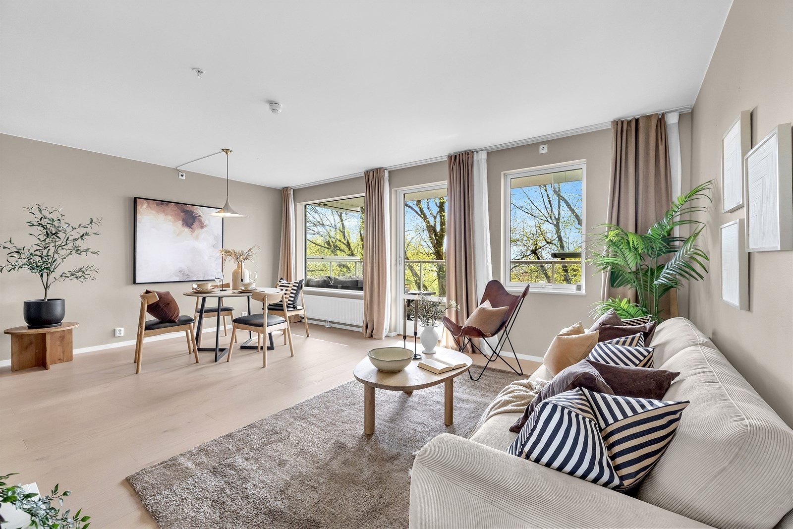 En svært lekker og påkostet 3-roms i et moderne bygg fra 2021. Galleribilde