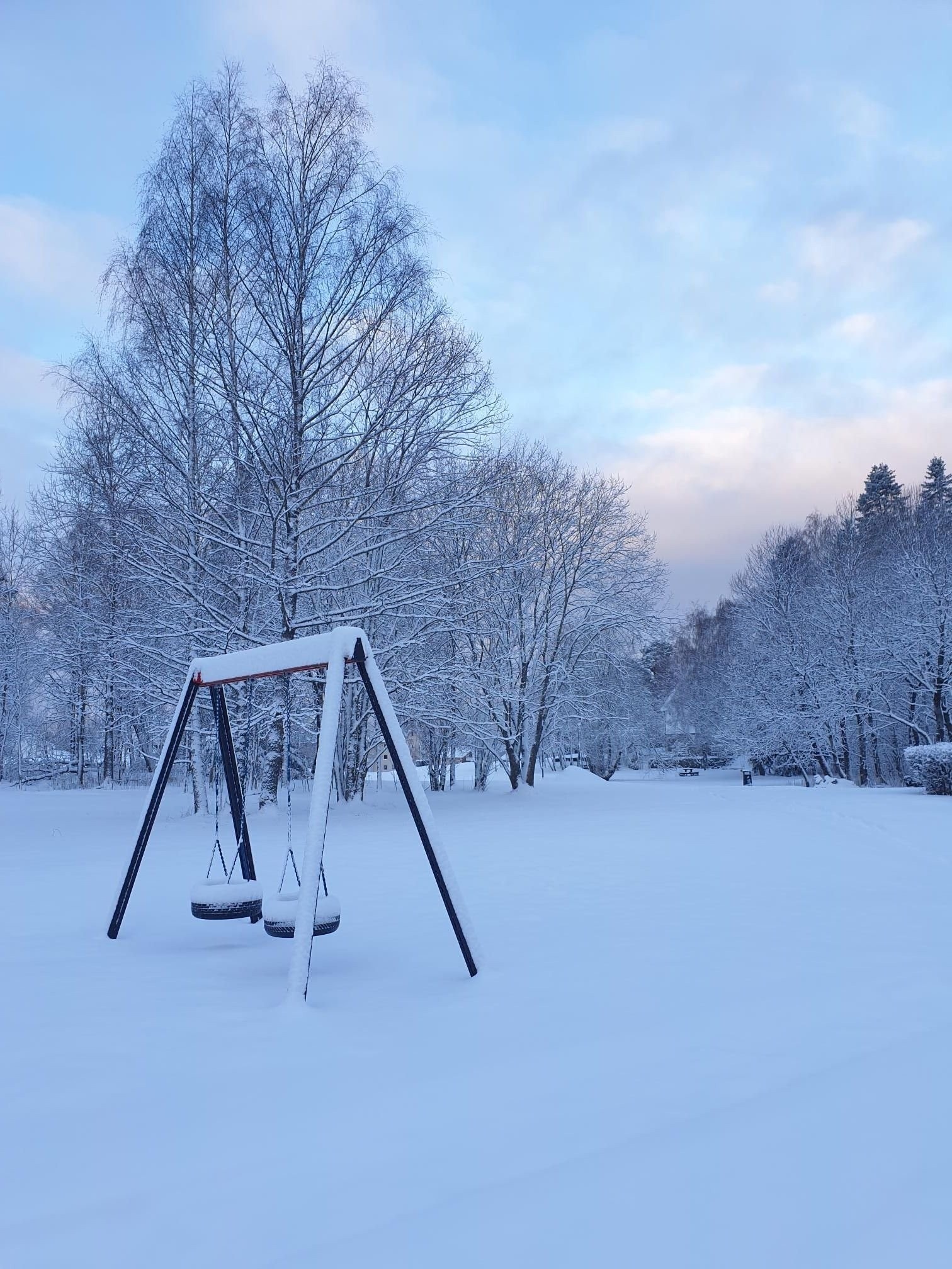 Fin vinterstemning på vinteren Galleribilde