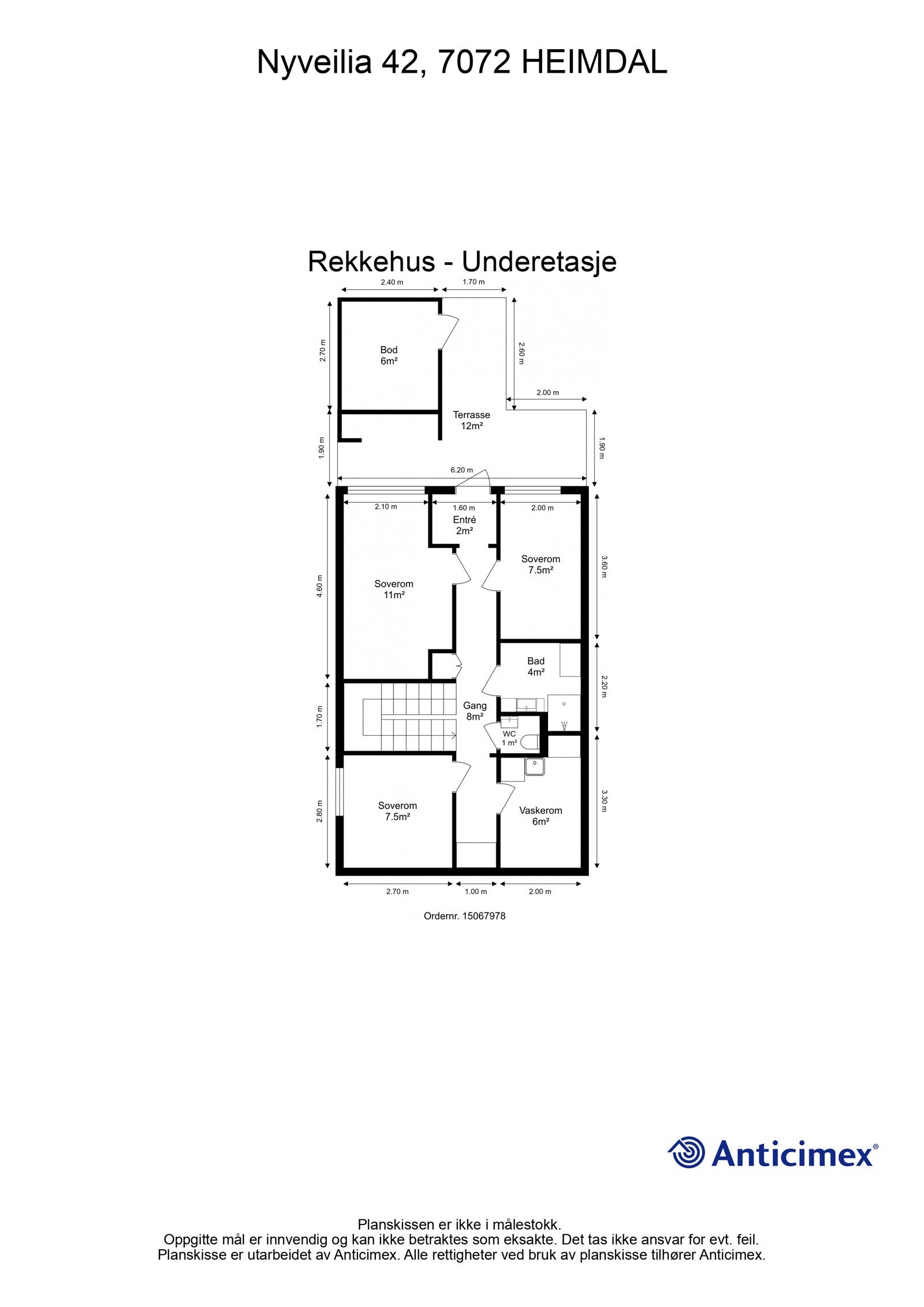 Plantegning - Underetasje Galleribilde