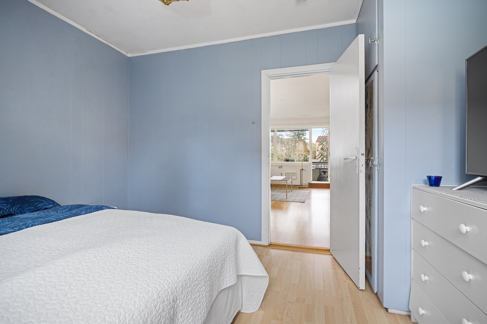 Her har du muligheten til å skape et flott hovedsoverom. Galleribilde