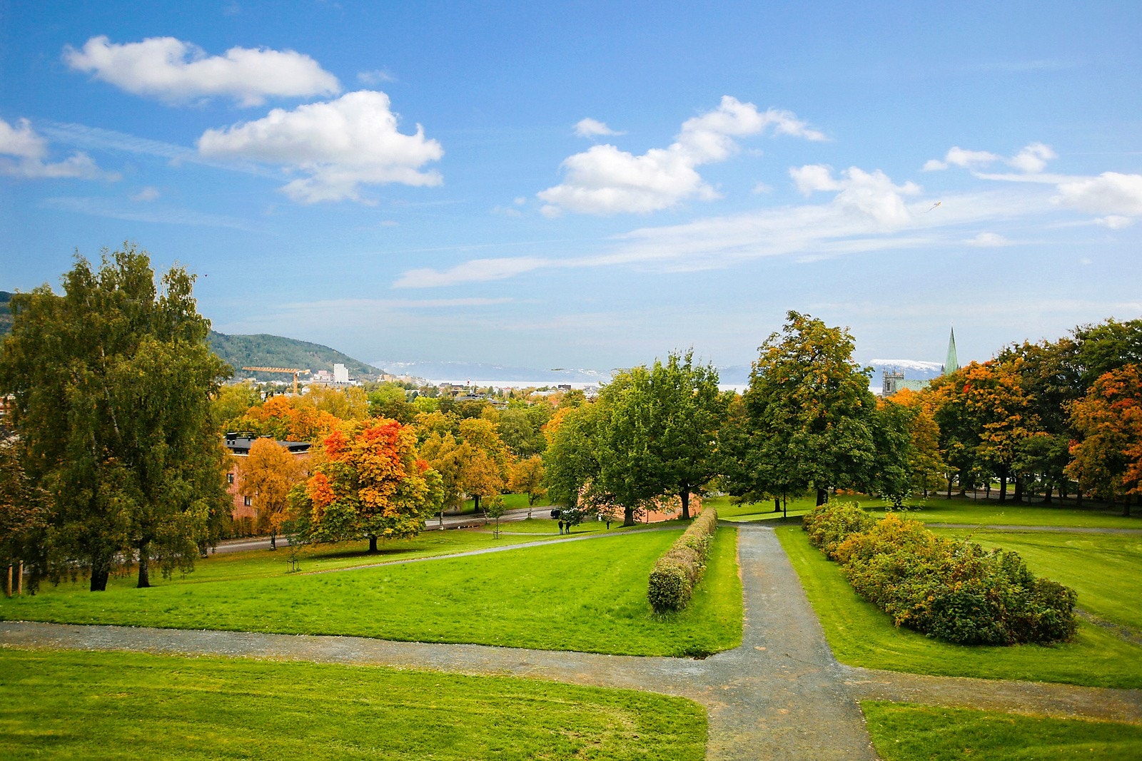 Høyskoleparken ligger i nærområdet og er et populært sted for grilling, soling og avslapning. Galleribilde