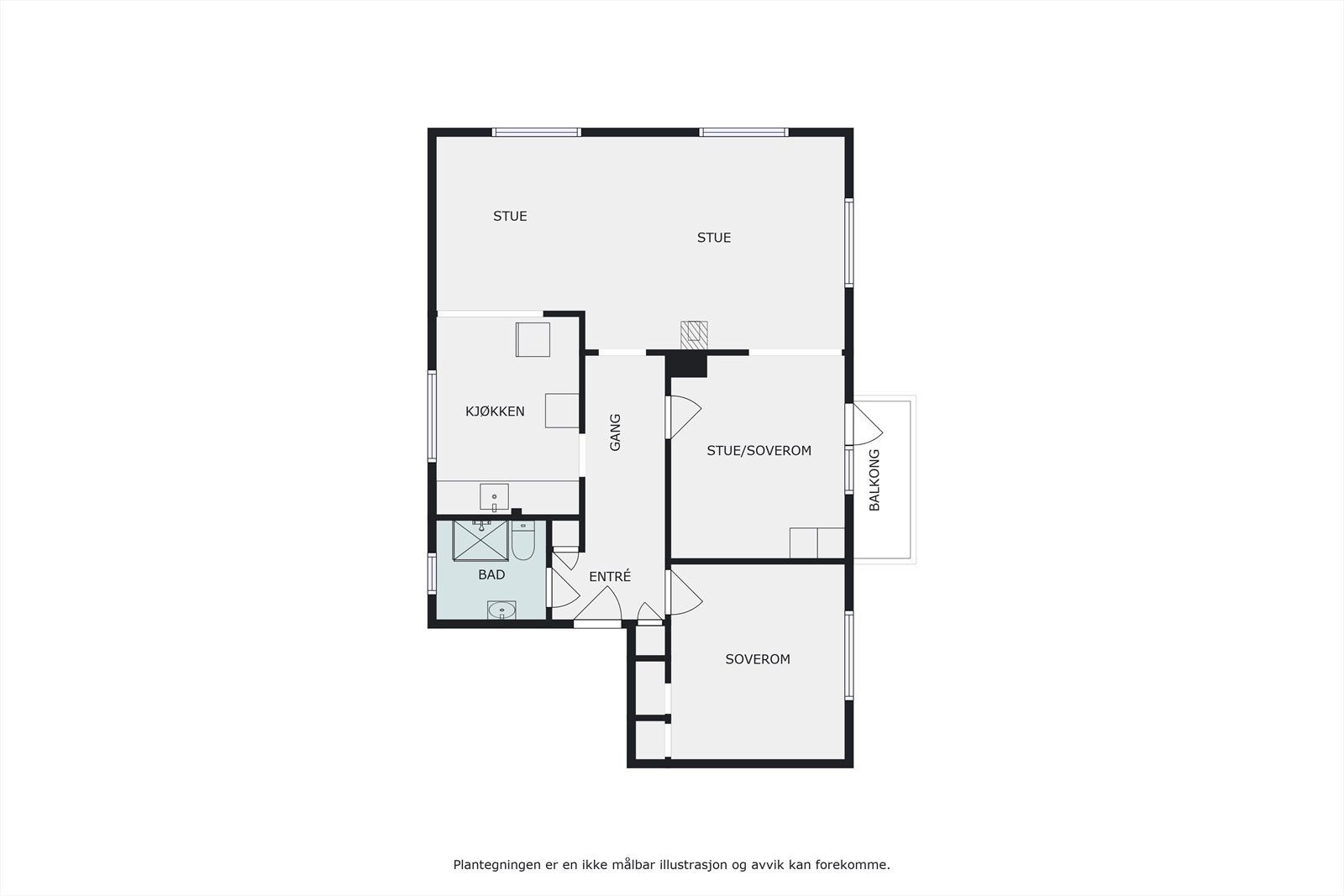 Plantegning Galleribilde