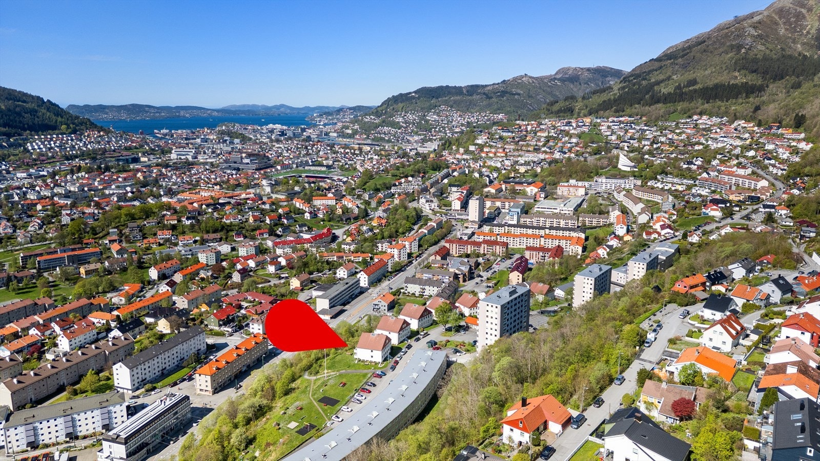 Sentral beliggenhet i blindvei på Landås Galleribilde