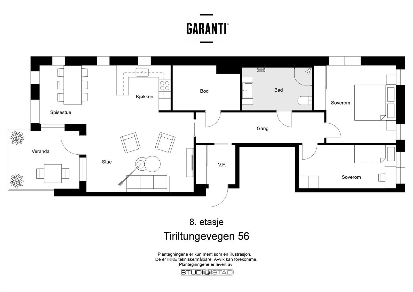 Plantegning Galleribilde