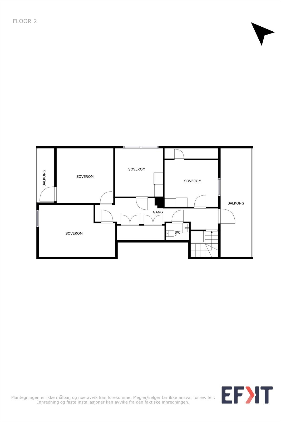 Plantegning 2. etasje. Galleribilde
