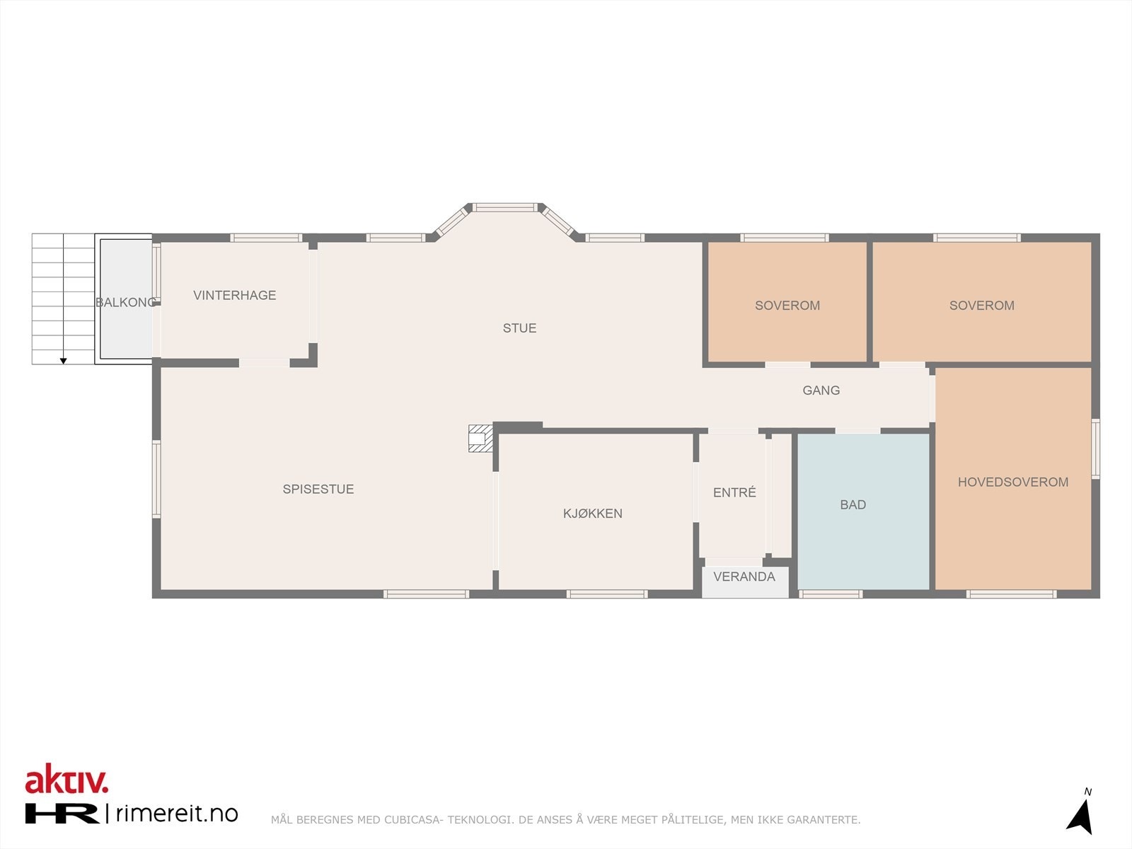 Plantegning hovedetasje Galleribilde