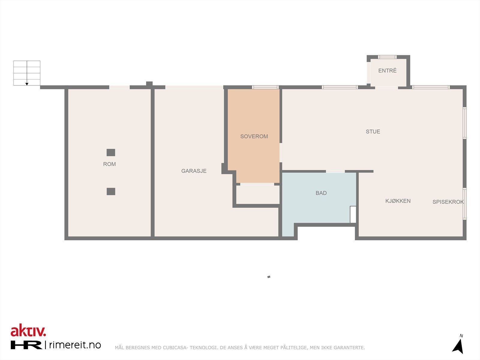 Plantegning underetasjen Galleribilde