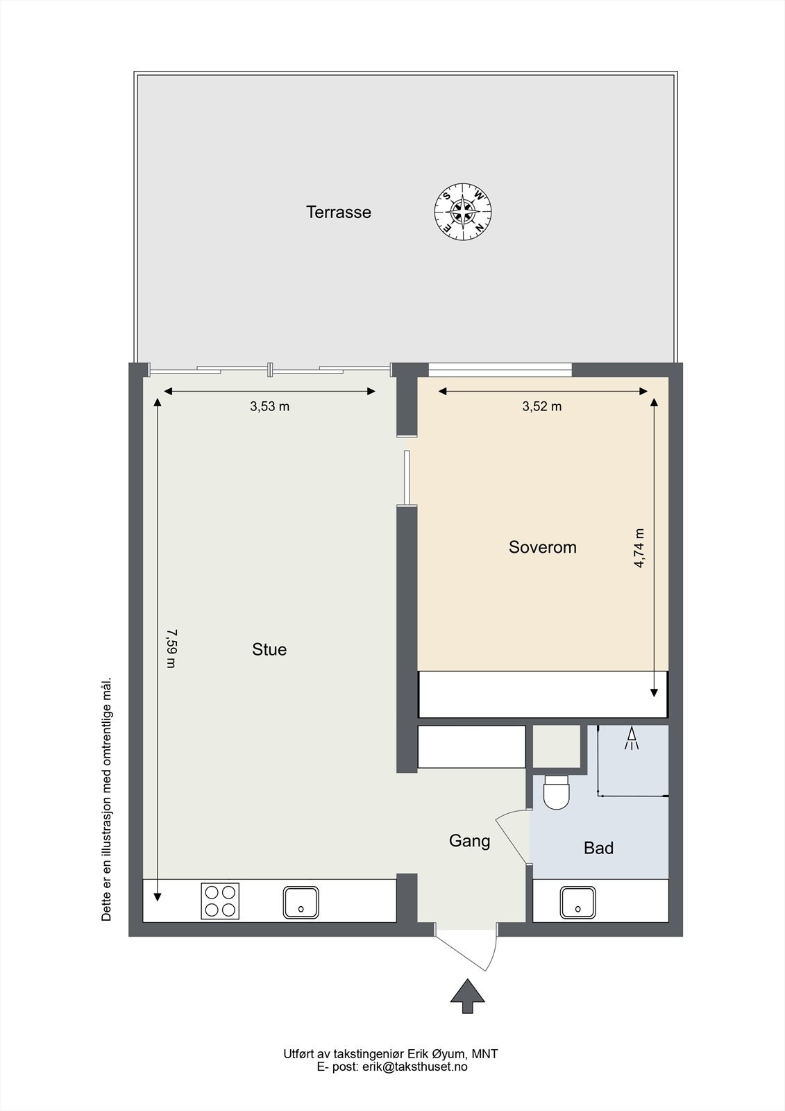Plantegning Galleribilde