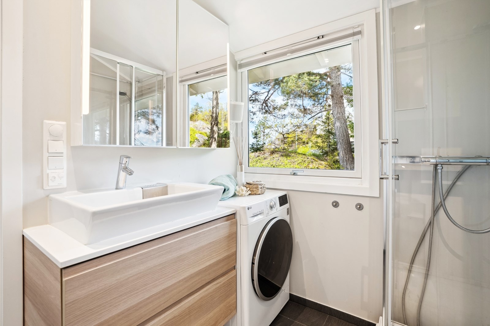 Badet har også opplegg for vaskemaskin Galleribilde