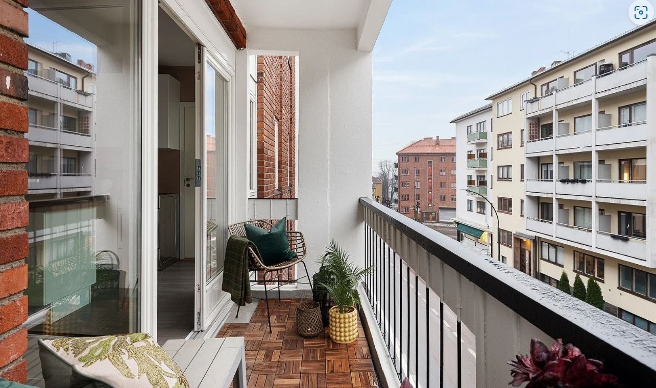 Balkong på 4 m2 Galleribilde