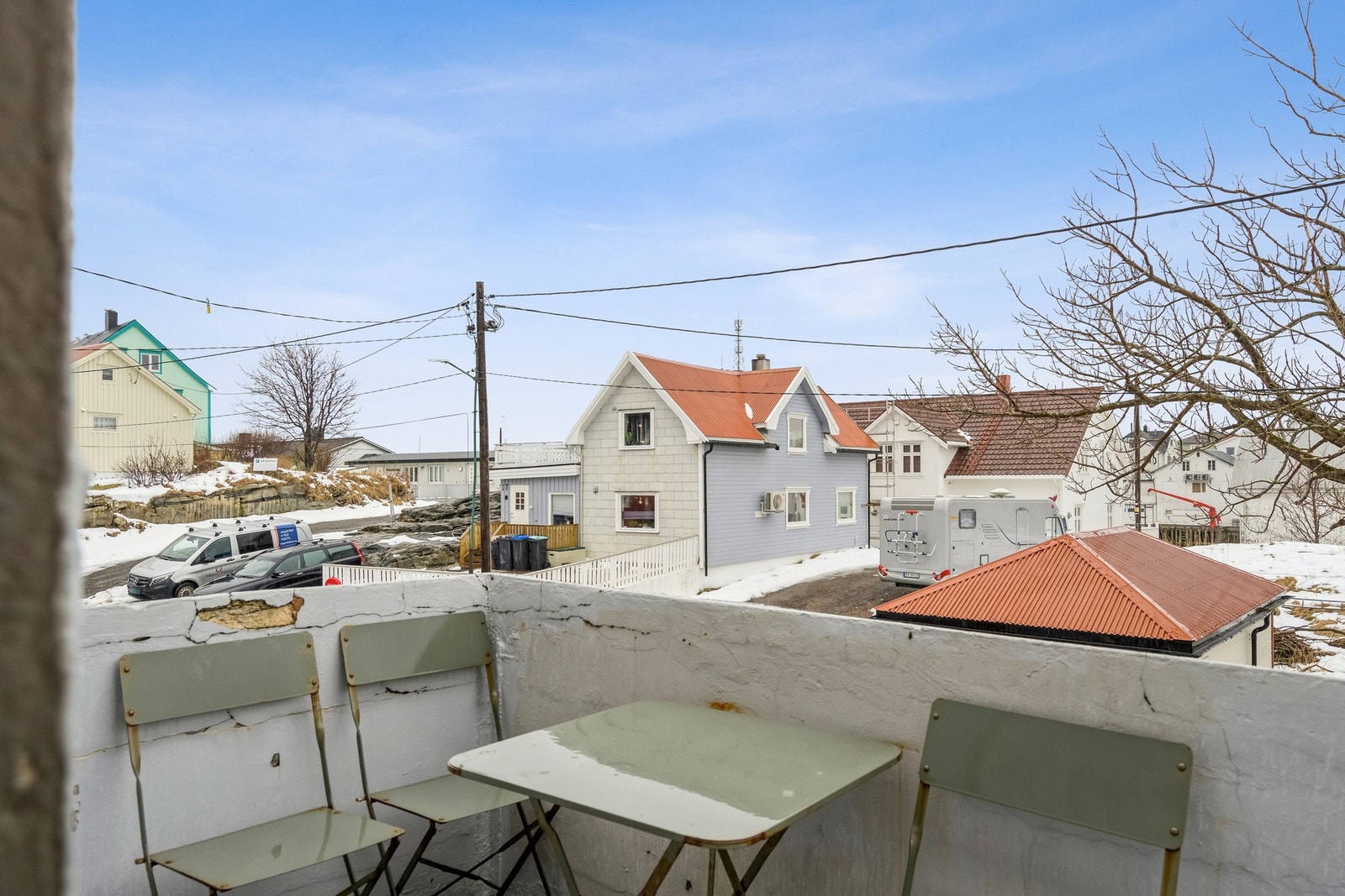 Takterrasse over inngangsparti Galleribilde