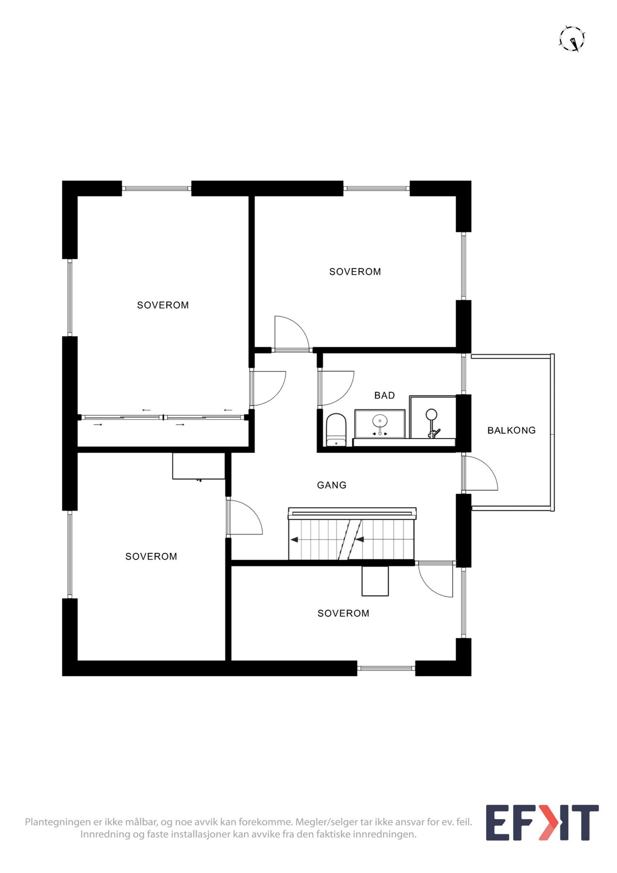 Plantegning 2. etasje Galleribilde