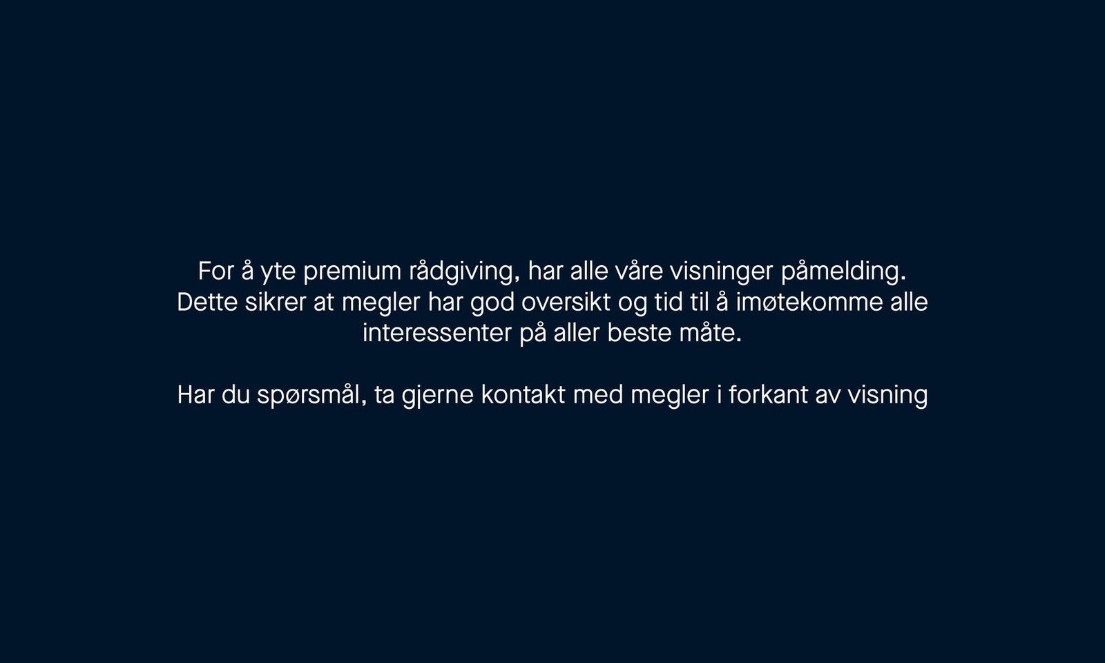 Velkommen til visning! Galleribilde