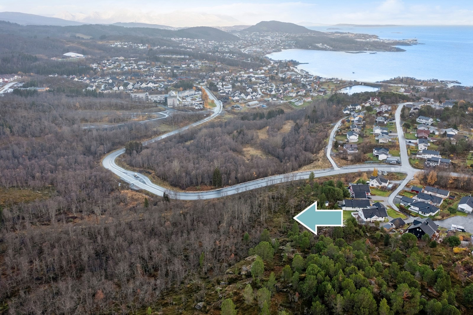 Tomtene ligger ved hverandre og har et totalareal på ca. 21 644m2 Galleribilde