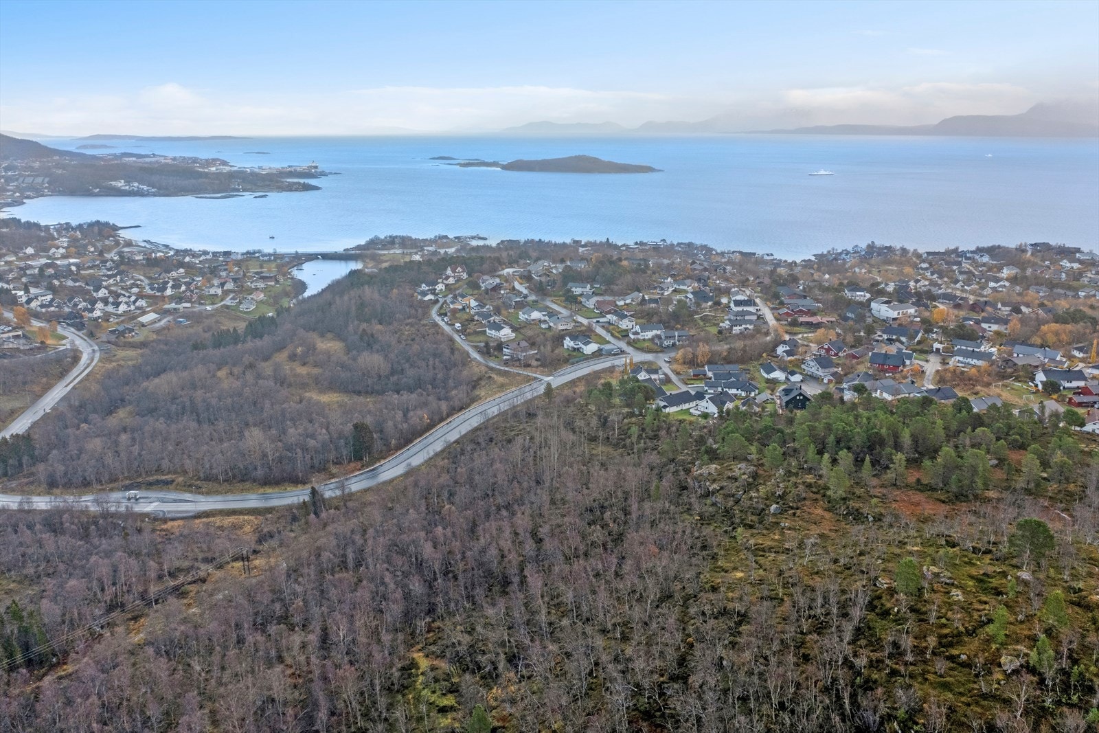 Tomtene ligger ved hverandre og har et totalareal på ca. 21 644m2 Galleribilde