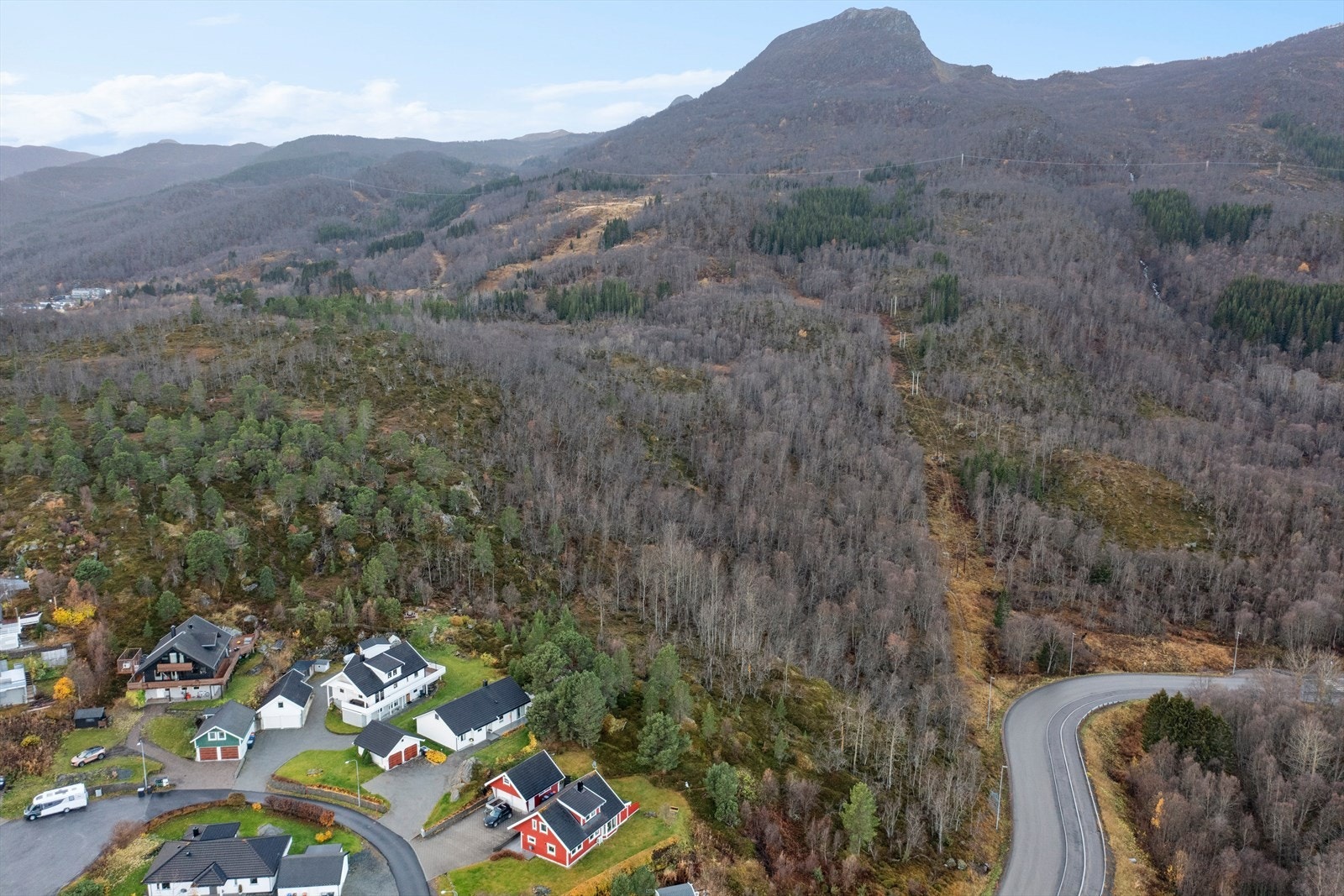 Grenser til et veletablert boligområde Galleribilde