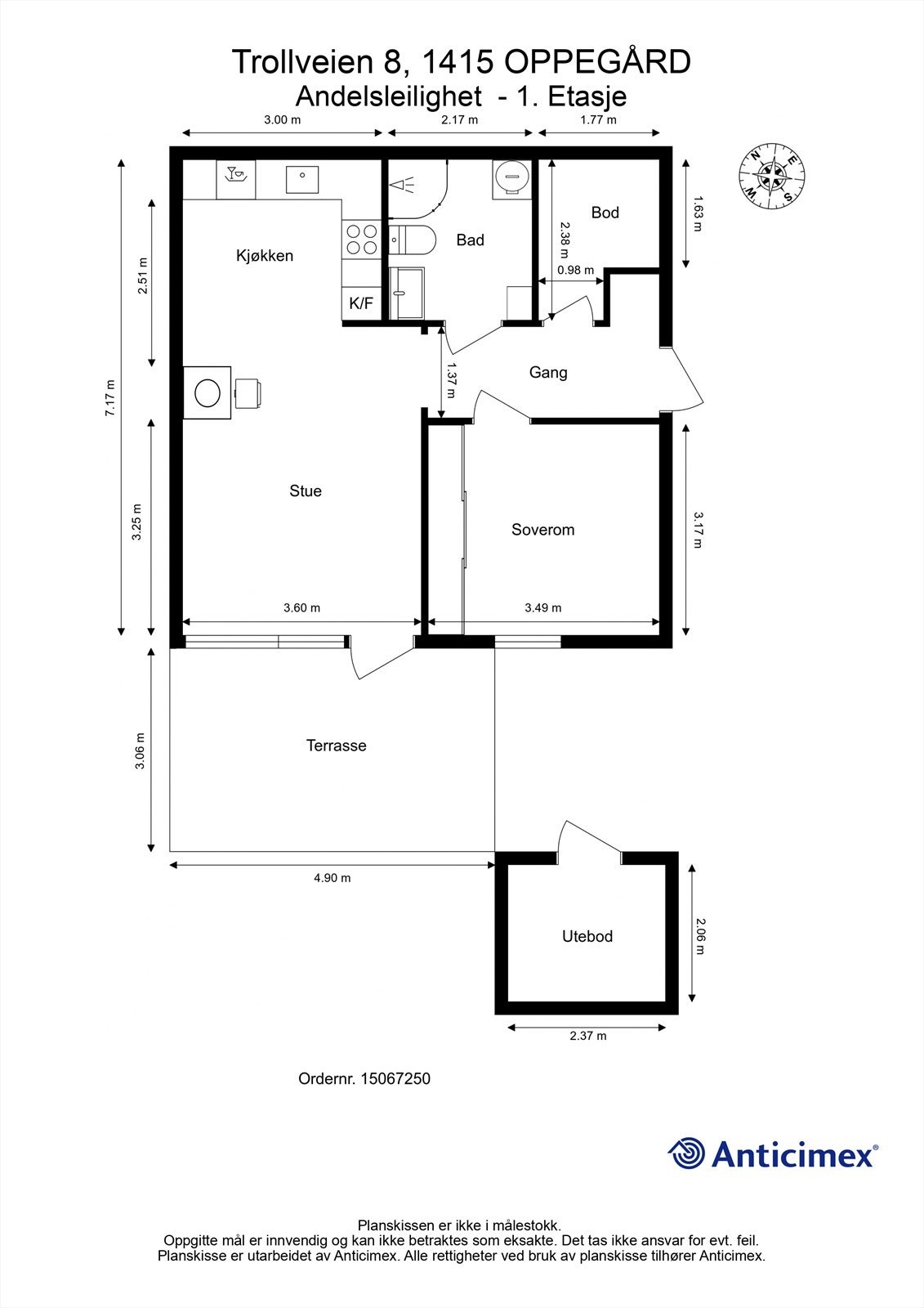 Plantegning Galleribilde