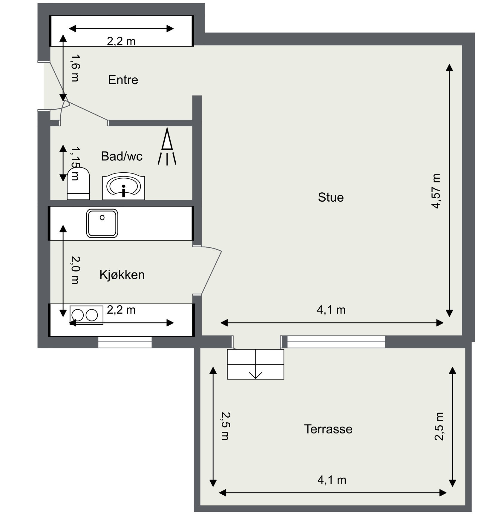 Plantegning Galleribilde