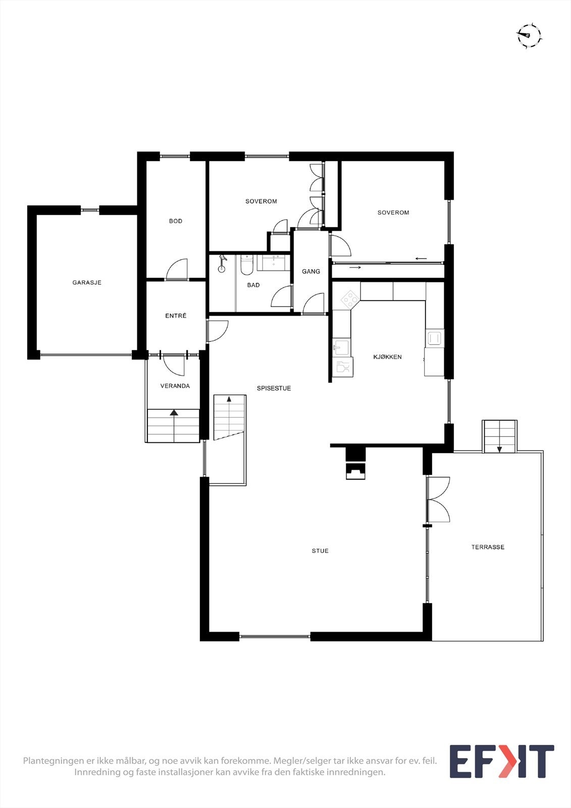 Plantegning hovedetasje Galleribilde