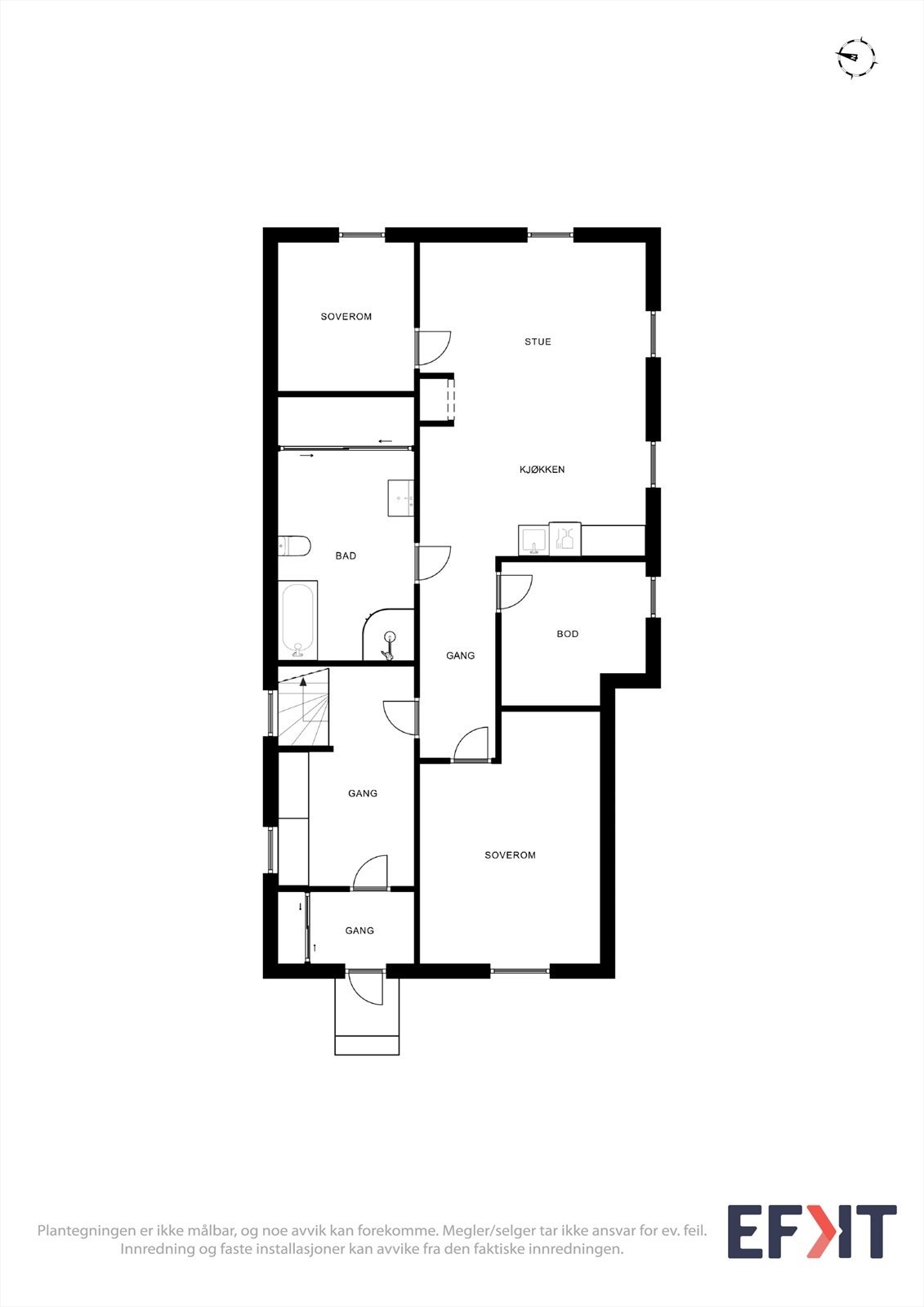 Plantegning underetasje Galleribilde