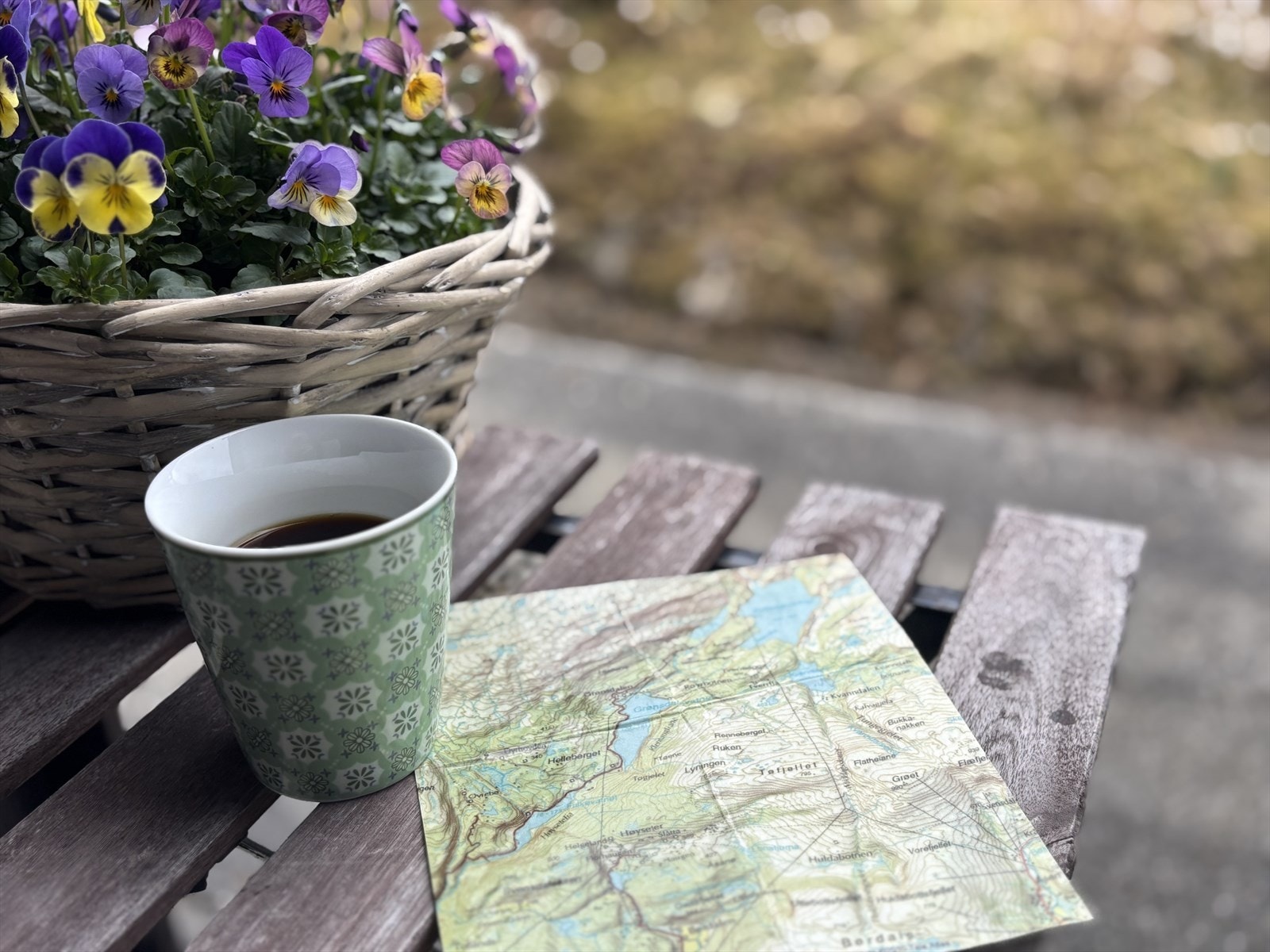 Kaffekoppen kan nytes både før turen og etter turen.... Galleribilde