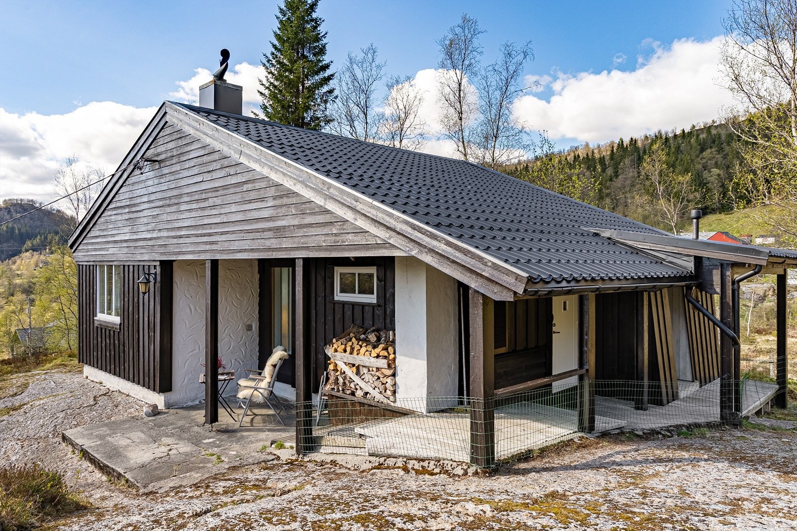 Sydvestvendt og meget solrike uteplasser Galleribilde