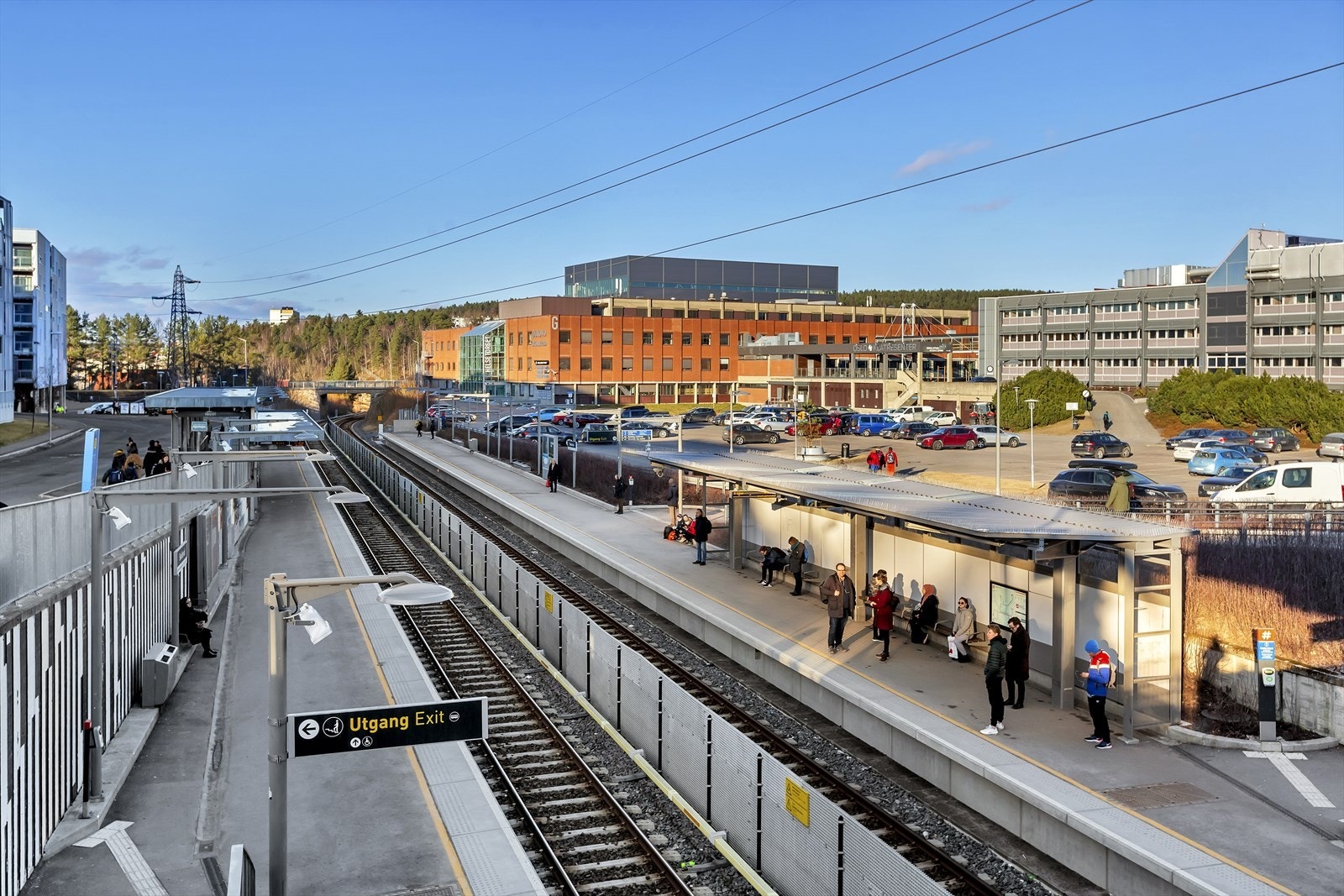 T-banen på Skullerud er bare noen minutter unna boligen. Galleribilde
