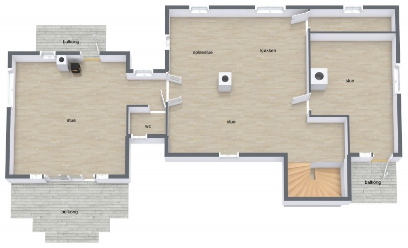 Plantegning 2 etasje Galleribilde