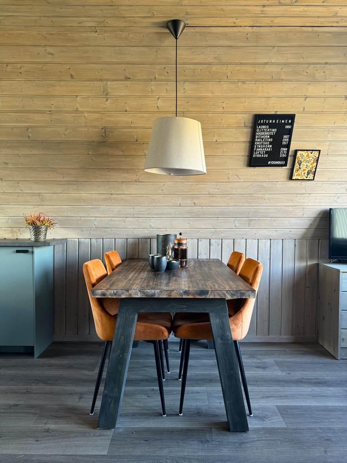 Her kan man nyte et godt måltid sammen. Galleribilde