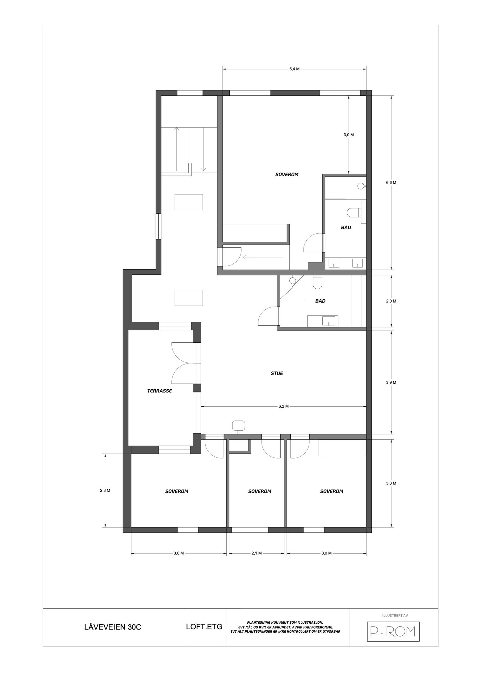 Plantegning andre etasje Galleribilde