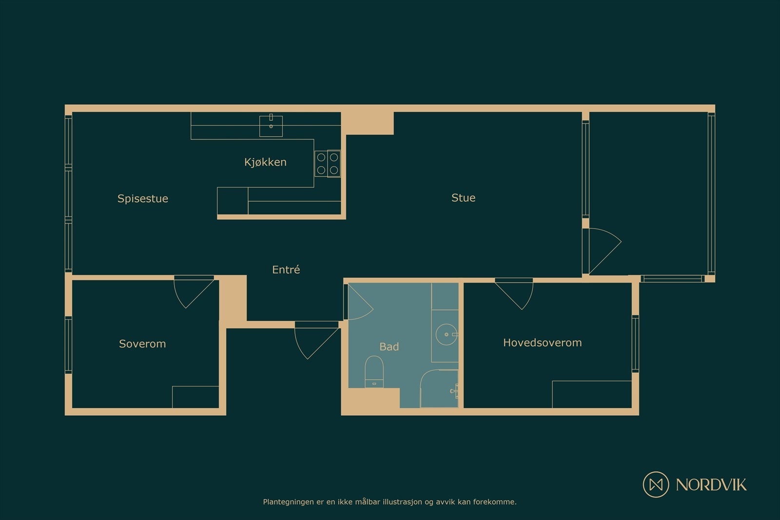 Plantegning Galleribilde