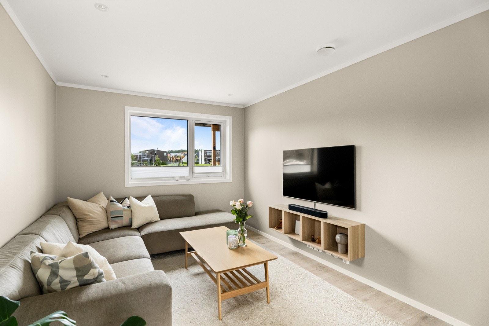 TV-stuen er opprinnelig tegnet inn som et ekstra soverom Galleribilde