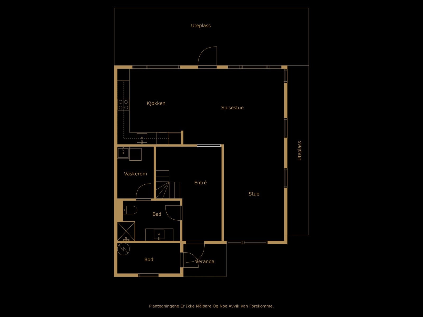 Plantegning av første etasje Galleribilde
