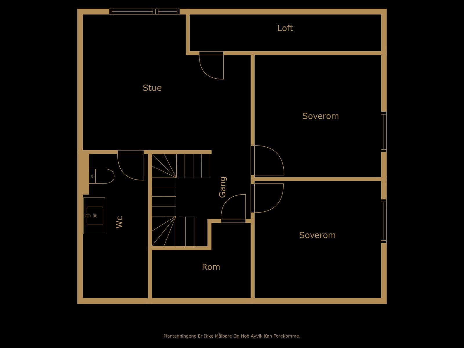 Plantegning av annen etasje Galleribilde