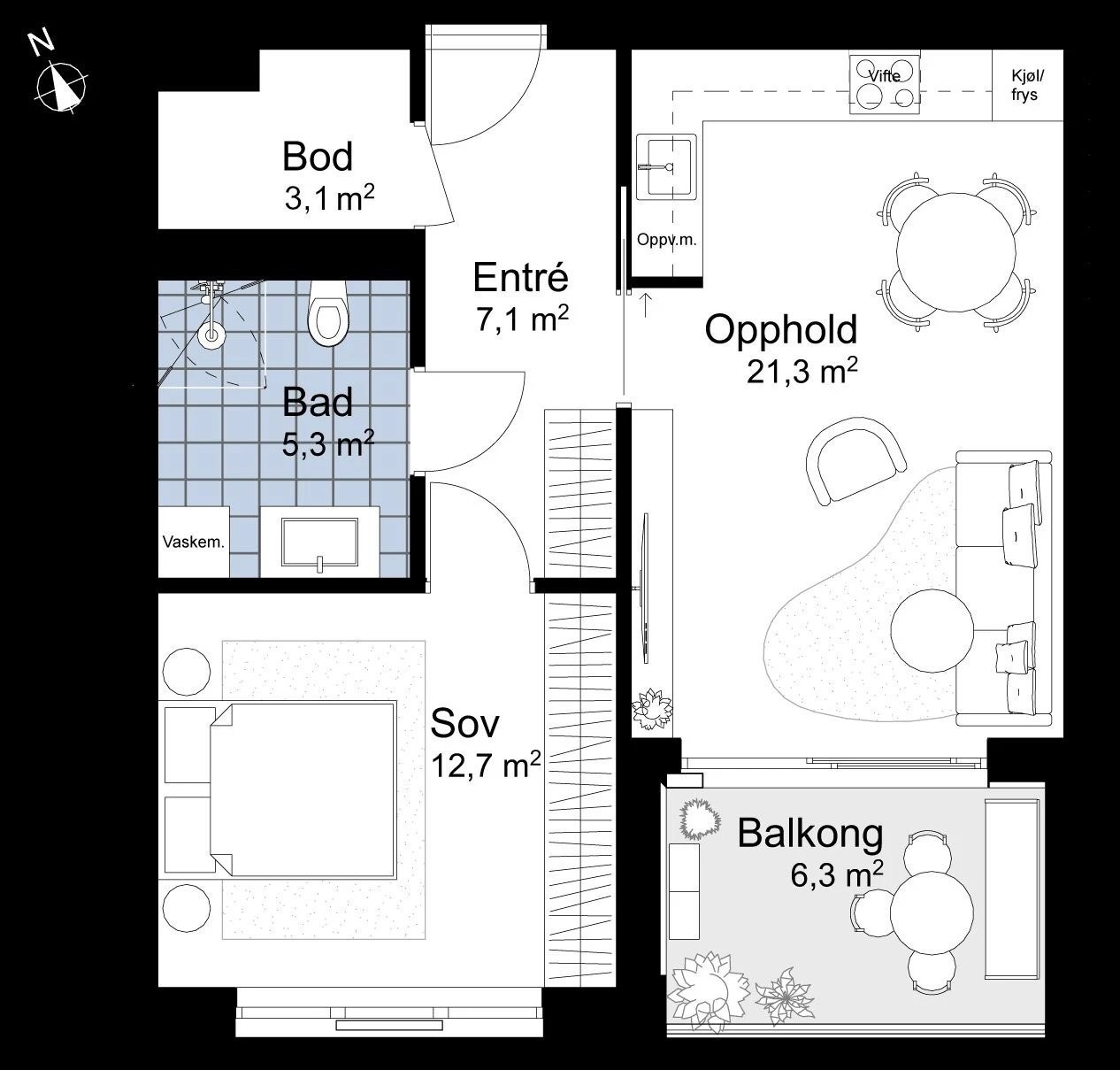 Plantegning Galleribilde