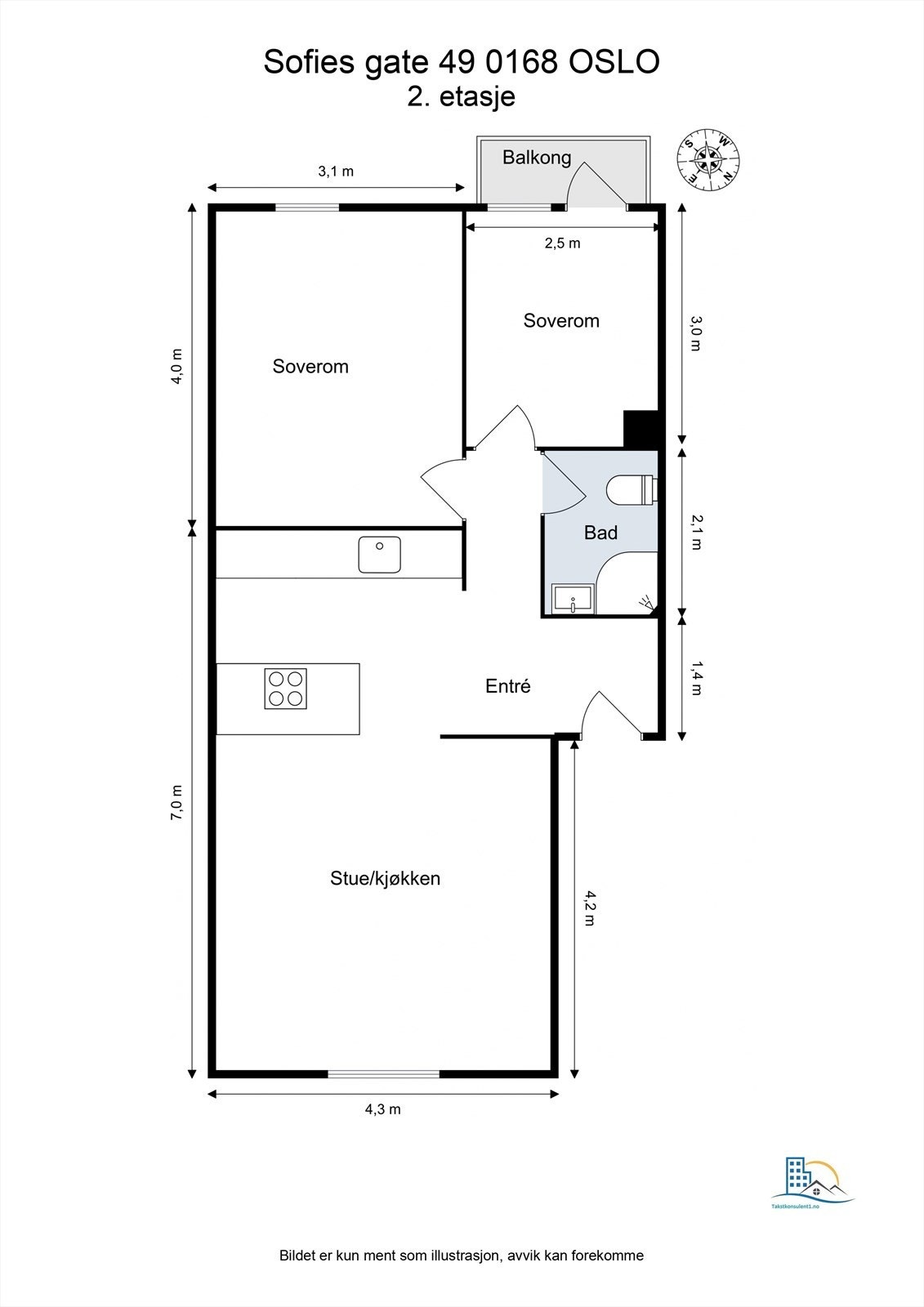 Plantegning Galleribilde