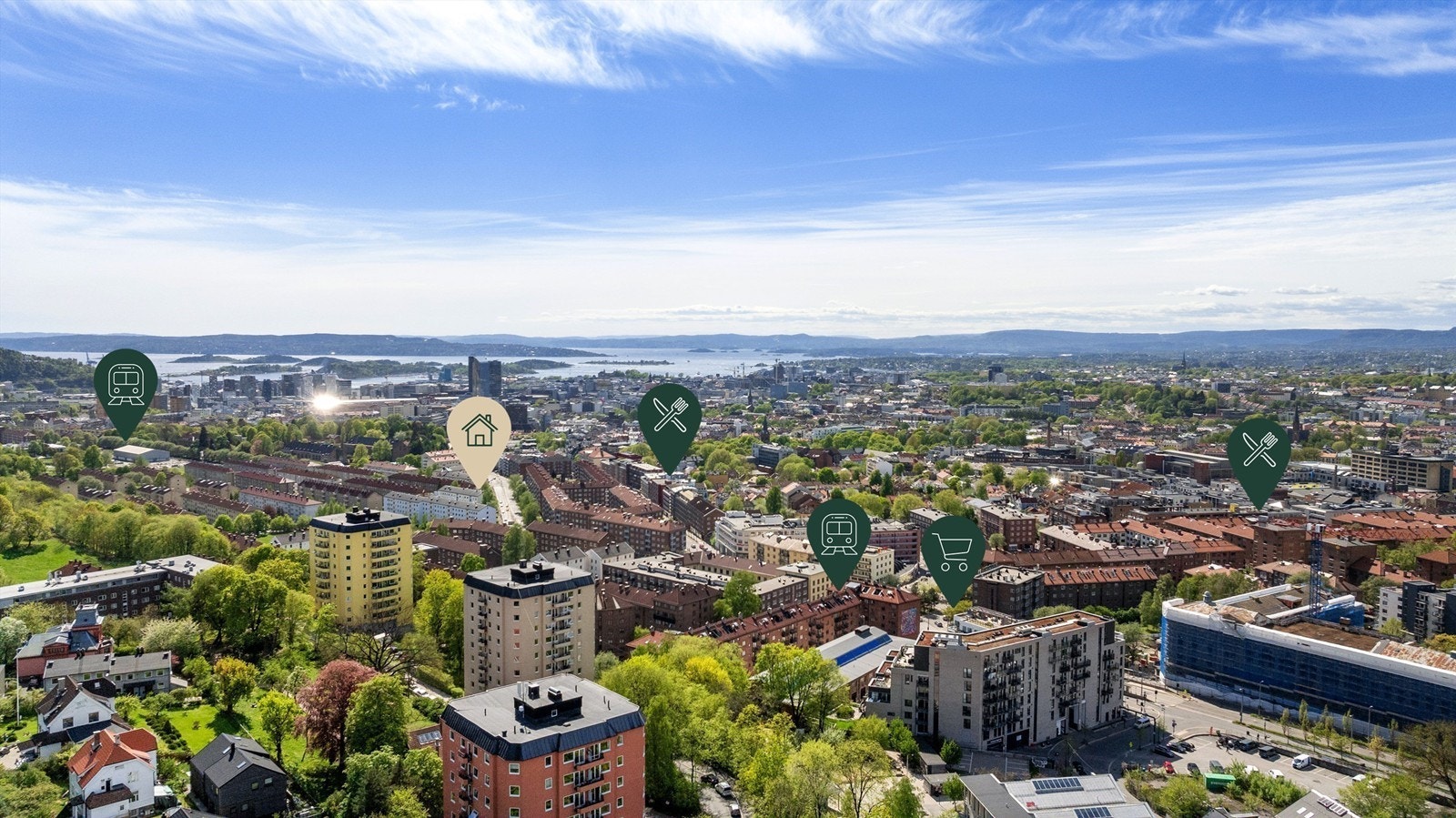 Leilighetens beliggenhet sørger for at du er 10 minutter unna alt, uansett hvor du skal i byen! Galleribilde