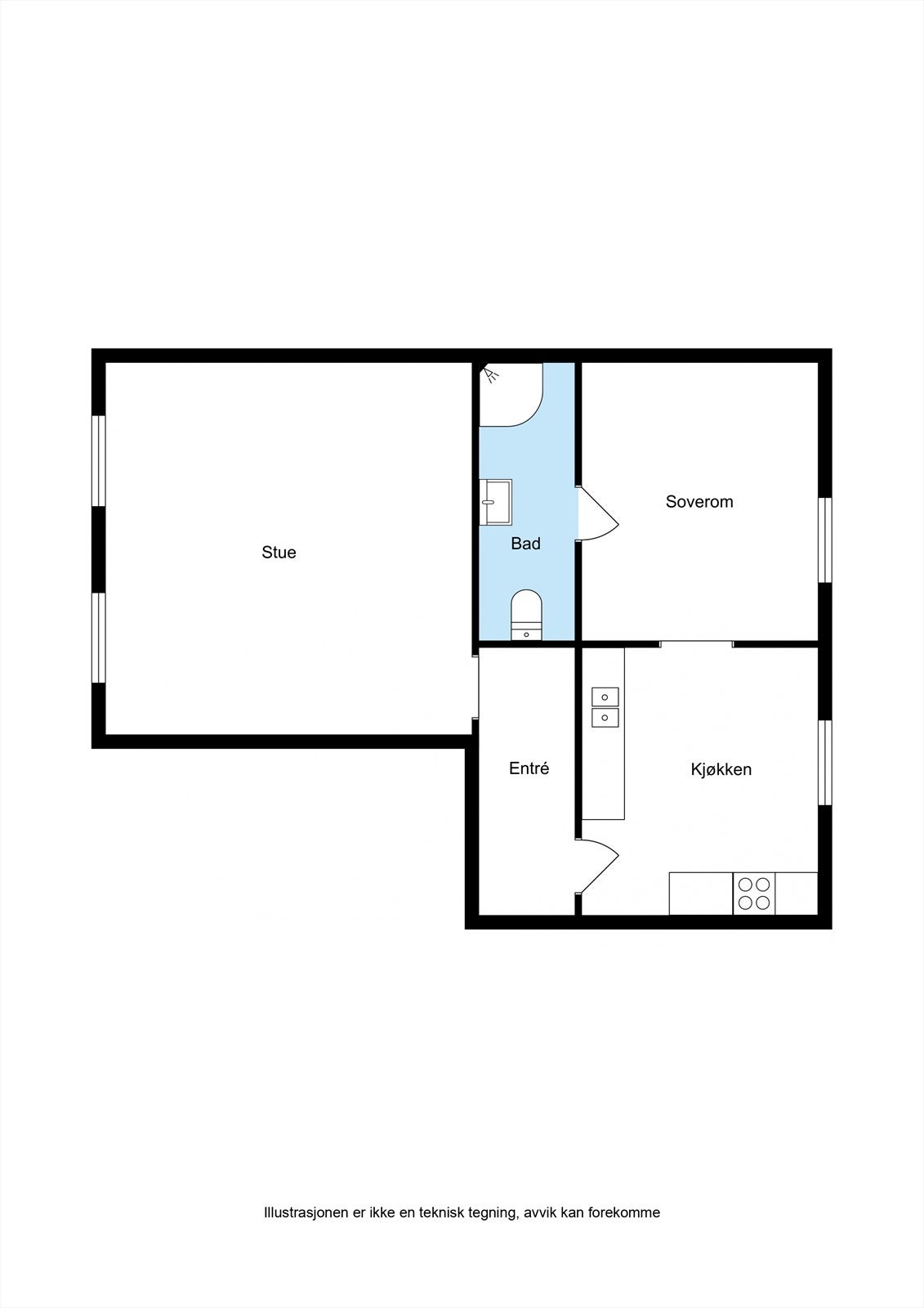 Planskisse Galleribilde