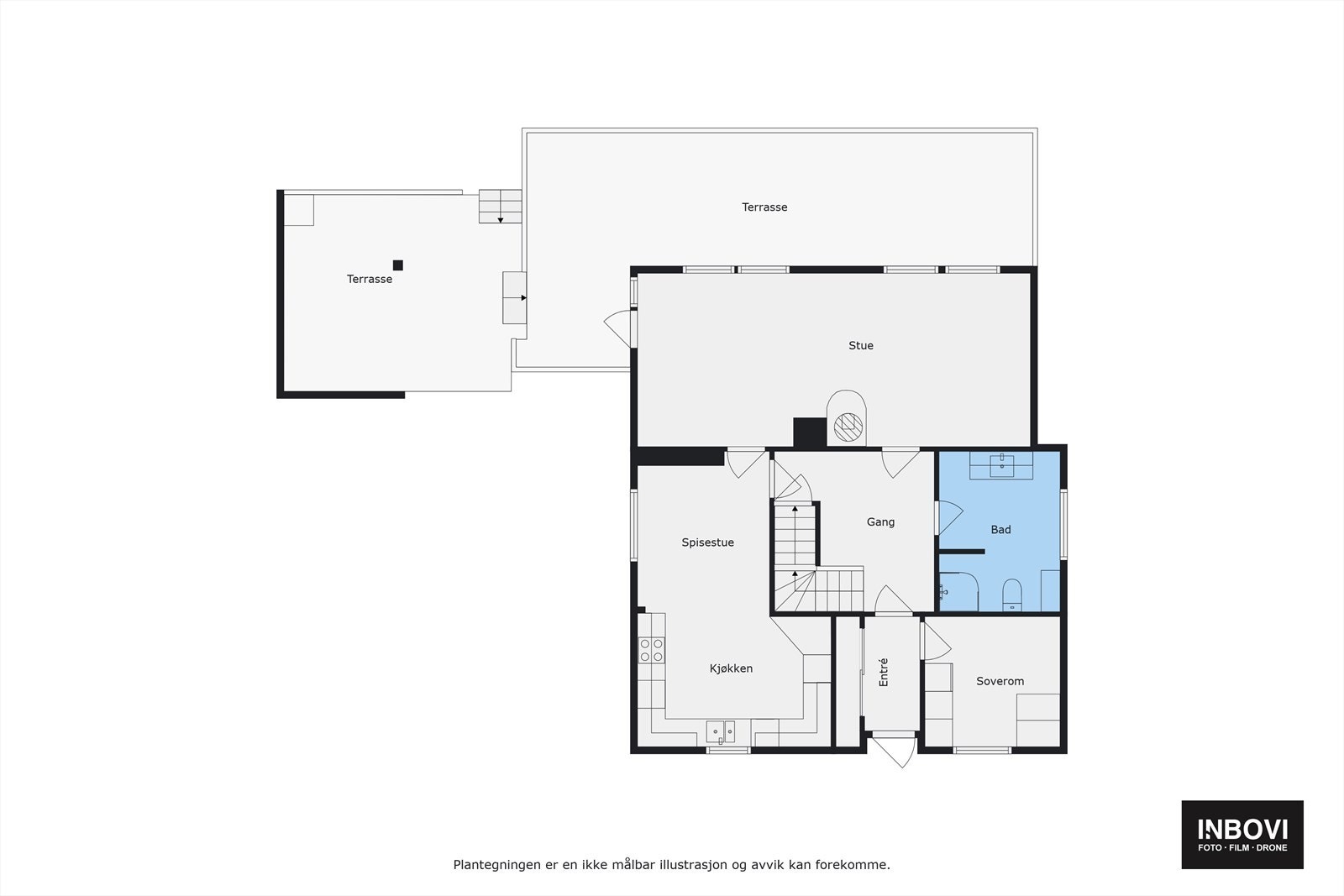 Plantegning 1.etg Galleribilde