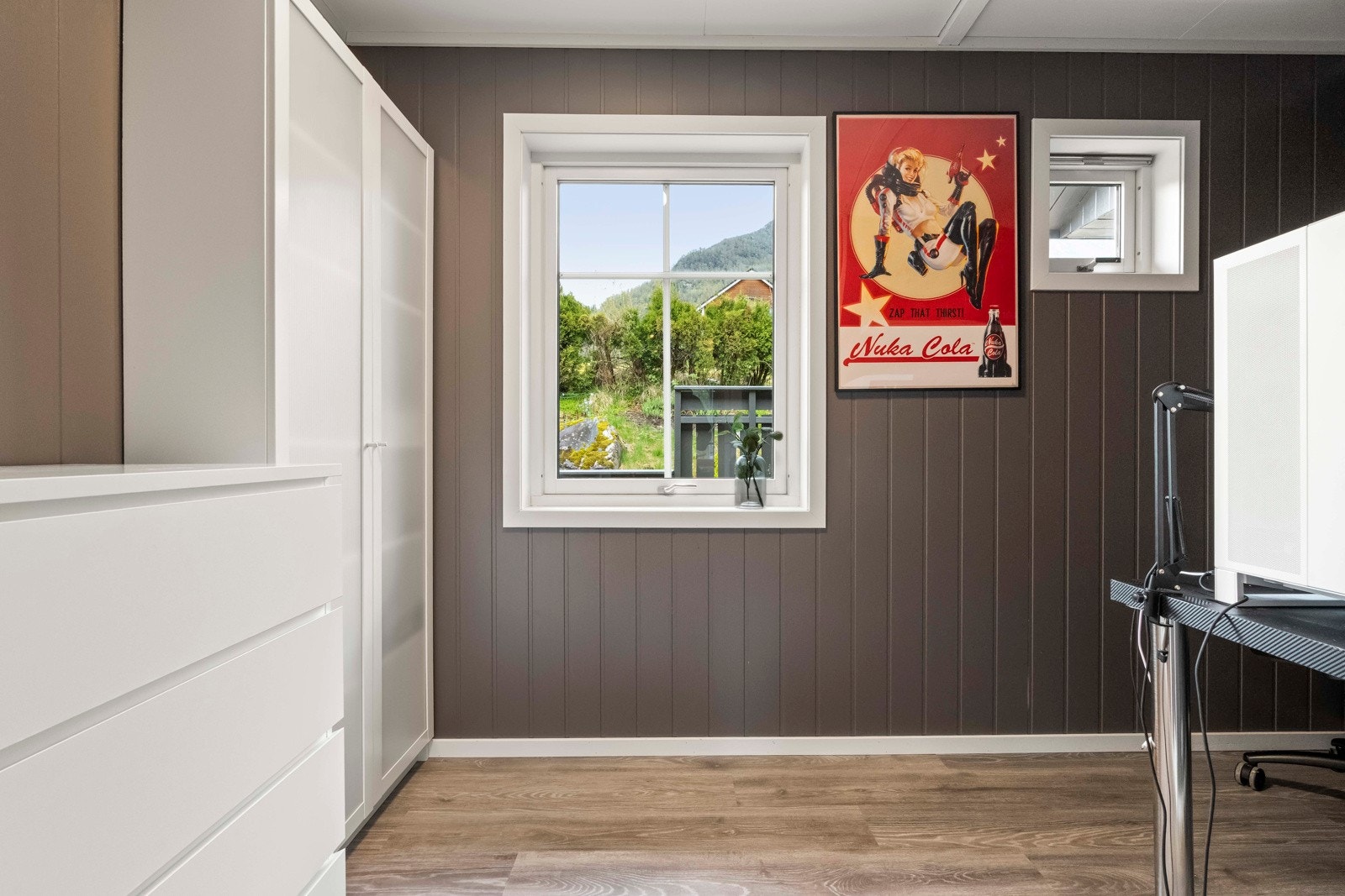 Disponibelt rom på hovedplan er i dag brukt som kontor Galleribilde