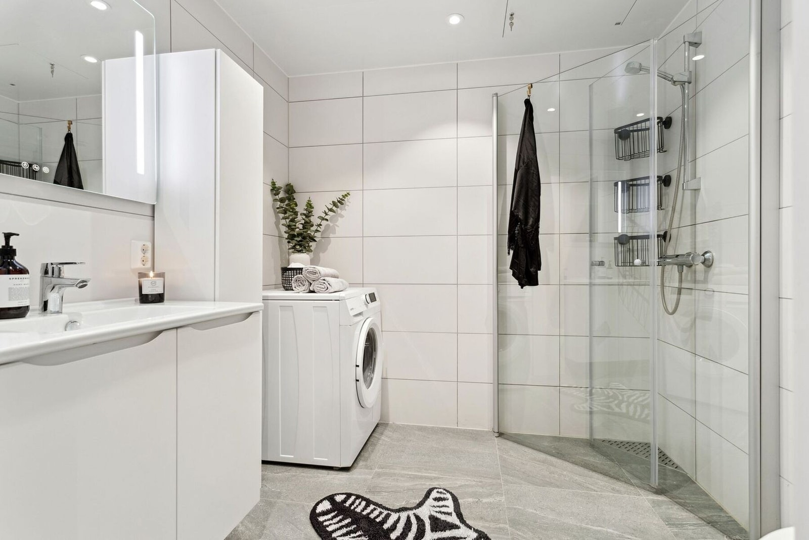 Flislagt bad på 4,5kvm. Galleribilde