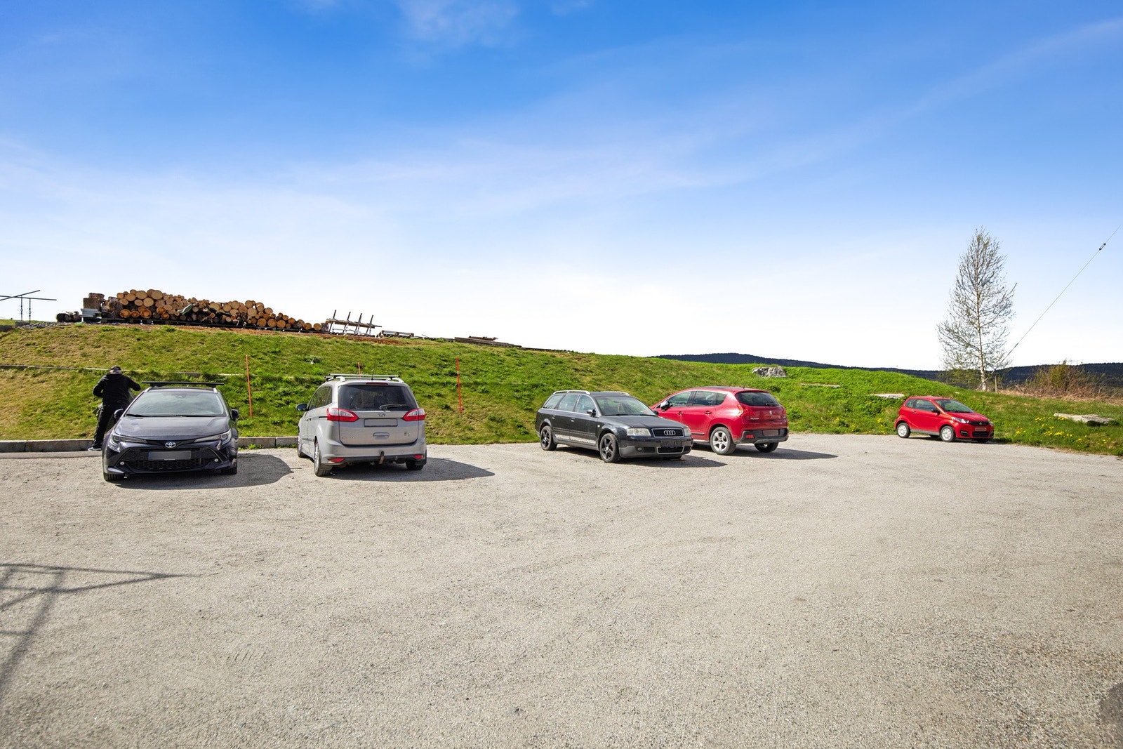 Biloppstillingsplasser. Galleribilde