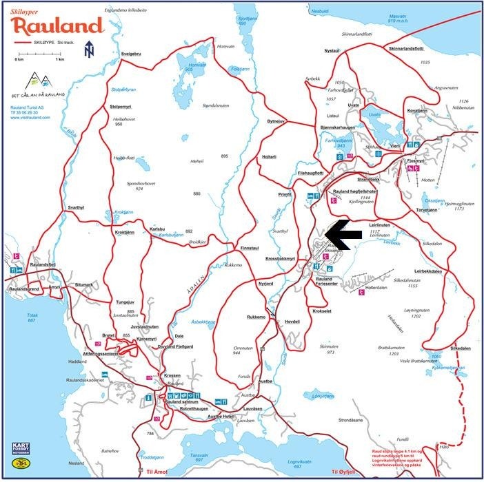 Fra hytta trår man rett ut i langrennsløypene og kan nyte et av Norges beste skiløypenett på hele 150 km som prepareres daglig i vintersesongen Galleribilde