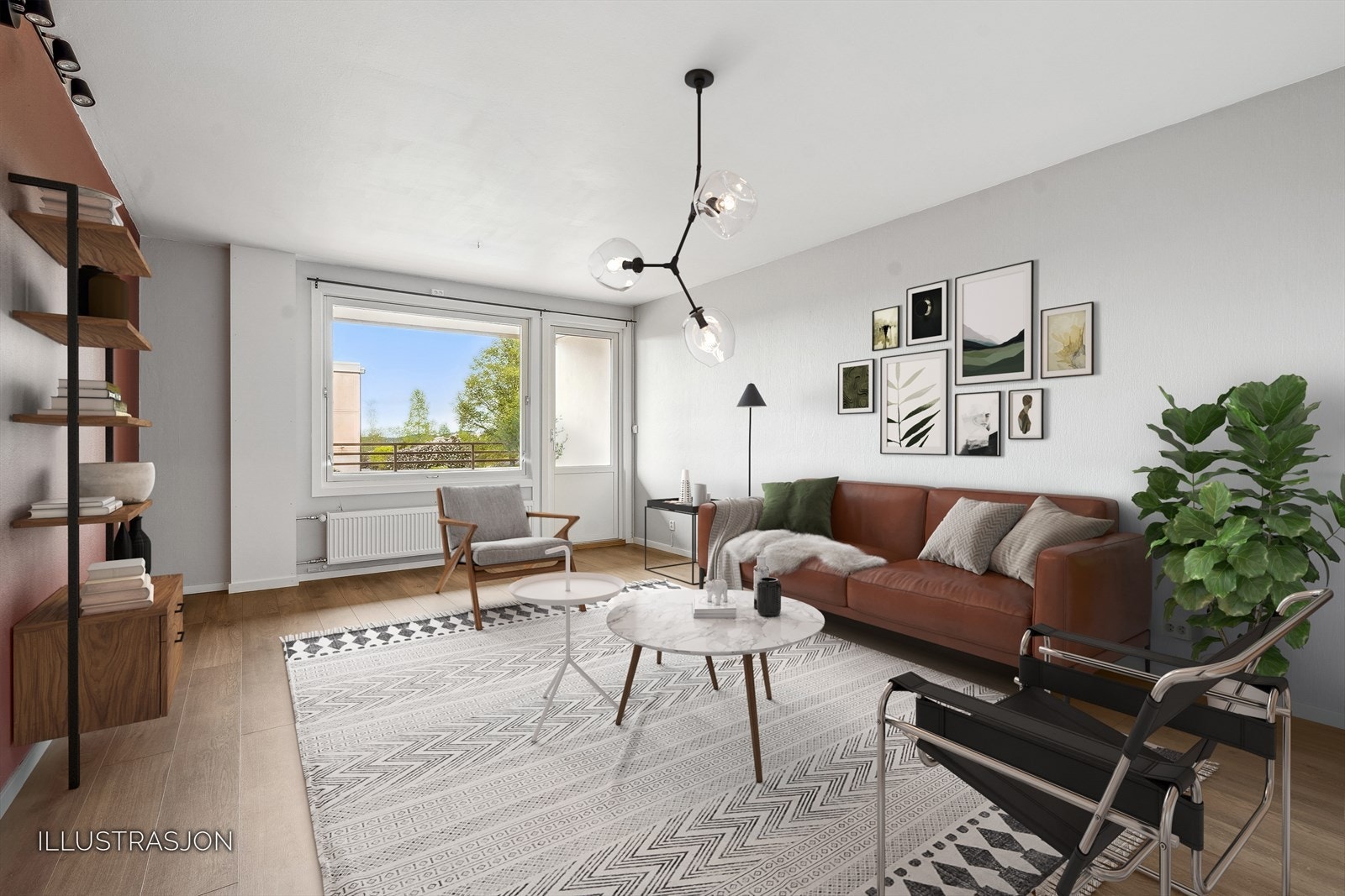 Velkommen til ditt nye hjem i Ture Nermans vei 9 ! (Digitalt møblert) Galleribilde